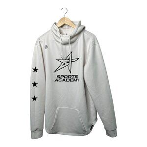 Legends Sport Academy Hoodie Mens XXL White Hawthorne Tech Fleece Pullover  Logo